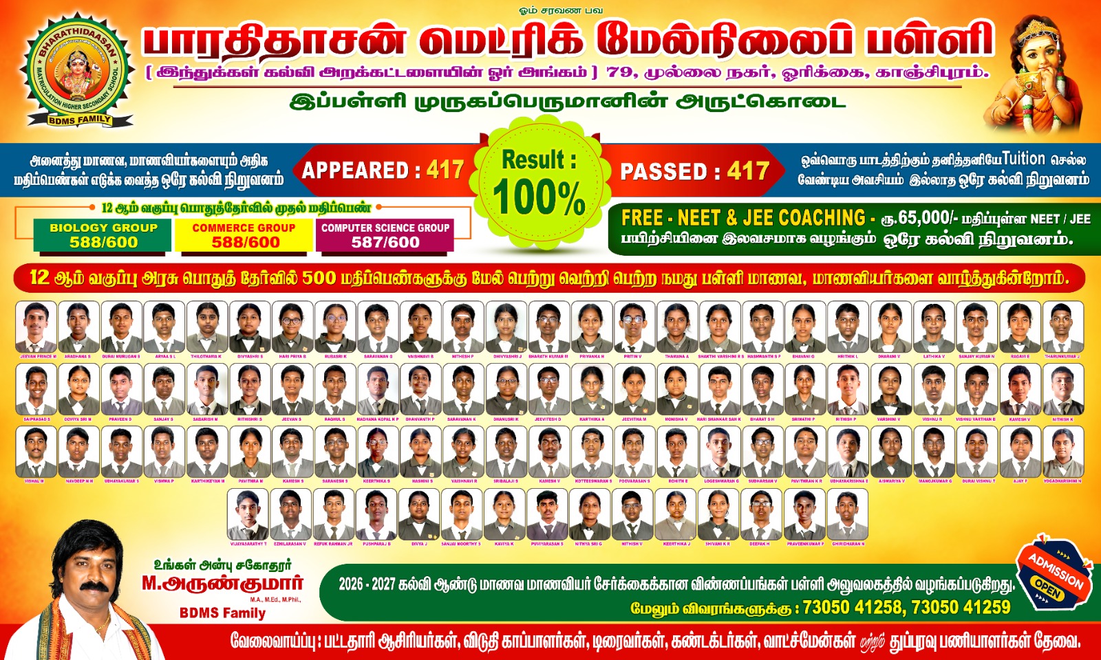 XII Std Result 2025 2026